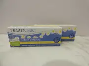 Natracare 2 Packs of 20 Cotton Tampons Organic Regular Sealed