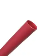 1/4" Heat Shrink (3:1) Sleeving, Red Polyolefin Tubing, 1 ft Length
