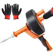 Drain Auger, 35FT Drain Snake with Drill Adapter, Plumbing Snake Clog Remover...