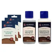 Leather Care Kit Furniture Leather Cleaner Maintenance For Sofa Lounge And Car