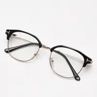 在飛比找蝦皮購物優惠-2358TF新款韓系眼鏡框男女素顏藝文平光鏡架潮細框可配鏡