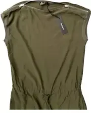 Diesel R-LU Tuta Women's Jeans Overall Jumpsuit Olive Green Size XS L $298 DL5