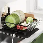 BOOSINY Dish Racks for Kitchen Counter, Stainless Steel Dish Drying Rack with...