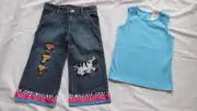 NWT Gymboree Sz 6 Jungle Gem Summer Safari Monkey Zebra Elephant Capris Top Set