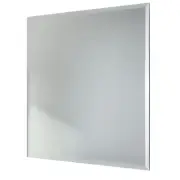 12" x 12" Modern Minimalist Square Mirror, Frameless with Beveled Edge, Large