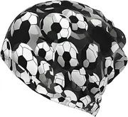 [EdWal] Cute Bichon Frise Dog Print Unisex Winter Warm Hats,Slouchy Knit Hat for Adults,Beanie Chemo Cap,for Jogging, Cycling