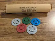 Harvard Standard Metal Typer Tokens : 1 Roll Mixed Color and Silver