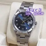 ROLEX 勞力士 15210 13劃 藍面 全套 34MM FB搜尋 個人藏錶 臺南二手錶