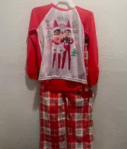 Elf on the shelf Girls Pajama Set Size Small 6/6X