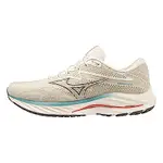 MIZUNO WAVE RIDER 27 SW [J1GC230406] 男 慢跑鞋 運動 路跑 超寬楦 穩定 燕麥色