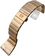 [BANDKIT] 15 17 18 23 25mm 316L Stainless Steel Watchband Fit For Omega Double Eagle Constellation Watch Strap