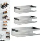 Stainless Steel Spice Rack Jar Shelf Holder Bathroom Storage Rack Home