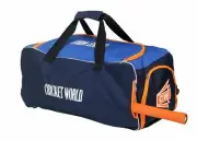 Cricket Kit Bag -Wheel- Heavy Synthetic Individual Blue Zip Closer Match Bag