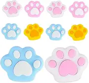 10pcs Cat Paw Shaped Mini Erasers Adorable Portable Stationery Supplies for Students Home Office Compact and Efficient Pencil Erasers with Unique Design