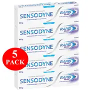 5 x Sensodyne Rapid Relief Sensitive Toothpaste Cool Mint 100g