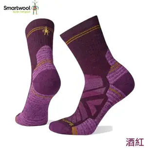 【SmartWool 美國】女機能戶外全輕量減震中筒襪 中性灰 酒紅 紫鳶尾花 S M 聰明羊登山襪 SW001572