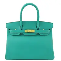 在飛比找PChome24h購物優惠-HERMES BIRKIN 30CM Epsom 牛皮柏金包