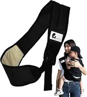 Carrying Baby Wrap, Portable Breathable Baby Carrier, Ergonomic Baby Carrying Shoulder Strap with Pockets, Labor-Saving Baby Half Wrapped Sling for Parents, Mom, Dad