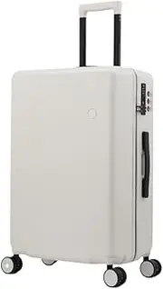 [Ｗoowayo] Carry On Luggages Suitcase Suitcases with Wheels Anti-Fall Wear-Resistant Luggage 20/24in Suitcases Lightweight Luggage Suitcases (White 20in)