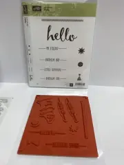 Stampin up hello Stamp set friend, birthday boy, girl, sunshine border