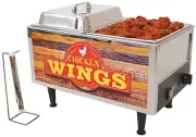 Benchmark USA 51072W Chicken Wings Warmer-Stainless Steel-Brown/Orange-NEW-FAST