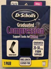Dr. Scholl's Graduated Compression Support Socks for Women 1 Pair S
