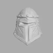 Knight Helmet v1 custom head for Mythic Legions & other fantasy action figures