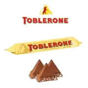 TOBLERONE Swiss Milk Chocolate with Honey and Almond Nougat | 50 g / 1.76 oz