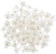 [HEALSOPTHY] 100pcs Earring Safety Backs: Soft Silicone Back Covers for Studs Replacement Earring Pads for Preventing Droop for Daily Wear