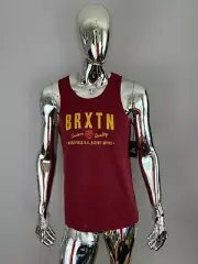 Men's BRIXTON Red Adult Graphic T-Shirt Size M