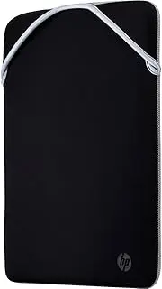 HP 14.1 Inch Black & Silver Protective Reversible Laptop Notebook Sleeve Case, Slim, Prevent Scratching, Zip-Free, Compatible with laptops Up to 14.1 Inch Including MacBook, HP Pavilion, Chromebook