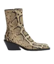 Jil Sander Embossed Ankle Boots 37,40 Nude