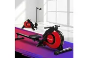 Everfit Rowing Machine Rower Magnetic Resistance Exercise Gym Home Cardio Red