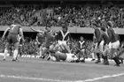York City Goalkeeper Graeme Crawford Dives Feet Chelsea No 5 Micky- 1975 Photo