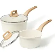 Sauce Pan Set with Lid Nonstick Saucepan 4 Pcs Non Stick Sauce Pots Cooking Pot