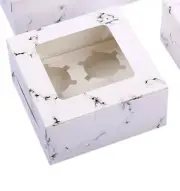 Cupcake Box Biscuits Party Xmas Christmas Muffin Cake Box Wedding Cakes X 2 Pcs
