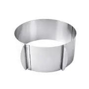 6-12inch Retractable Stainless Steel Circle Mousse Cake Ring DIY Baking Tool Silver