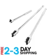 Precision Breaker Bar Set: 10", 15", 18" Chrome Vanadium with Non-Slip Grips