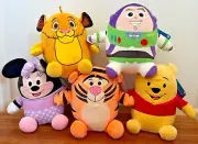 Disney Squishmallow Style Plush Toy - Winnie The Pooh Tigger Simba Buzz Minnie