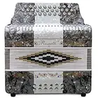 Rossetti 31 Button Accordion 12 Bass FBE Grey White Grey