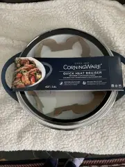 CorningWare 4 Qt Braiser With Lid Baking Blue Dish New In Box