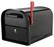 Architectural Mailboxes 6300B-10 Oasis Classic Locking Post Mount Parcel Mailbox