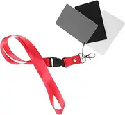 WATIIFUFU White Balance Card Lighting Reflectors Photography Skill Card Portable Reflective Panel Photo Light Reflector Top Loaders Stand Light Portable White Balance Card Scale