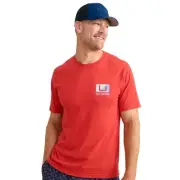 Huk Zep Tee Men's Shirt, Channel Marker, Medium