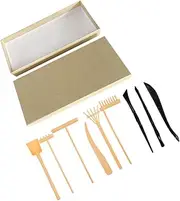 1 Set Sand Rake Tool Rake Crafts Mini Zen Garden Accessories Miniature Garden Decoration Mini Rake for Sandbox Table Mini Rakes Mini Zen Garden Rakes Sandbox Garden Rake Plastic