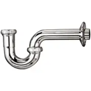 Keeney 1-1/2 In. x 1-1/2 In. Chrome-Plated 17 Gauge Brass P-Trap 305K Keeney