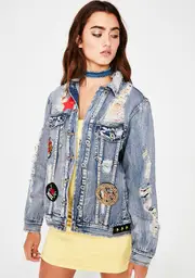 Patch Kid Denim Jacket