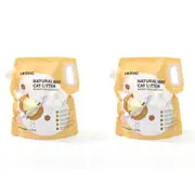 2x Zodiac Natural Way Walnut Shell & Cassava Cat Litter Plant-Based Flushable