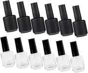 SOESFOUFU 20pcs Empty Nail Polish Bottles Nail Polish Containers Brush Travel-Friendly and Portable for Use