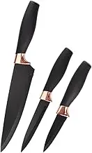 Leona Co Premium 3-Piece Kitchen Knife Set – Razor-Sharp Chef, Utility & Paring Knives for Precision Cutting